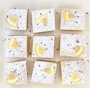 Lavender Lemon Squares